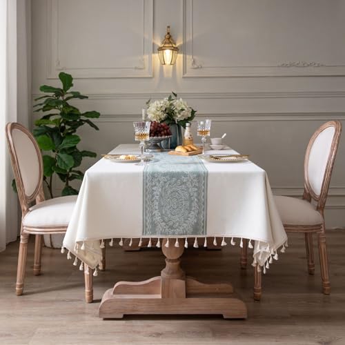 FDY-MY Waterproof Tablecloth — Dust-Proof Oil-Proof PVC Dining Table Cover for Kitchen Rectangle 140×200cm