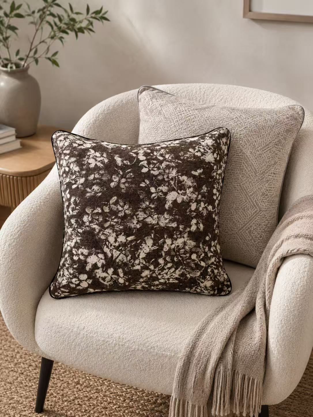 Woven Textured Pillow Cover — Nordic Style Cushion Case