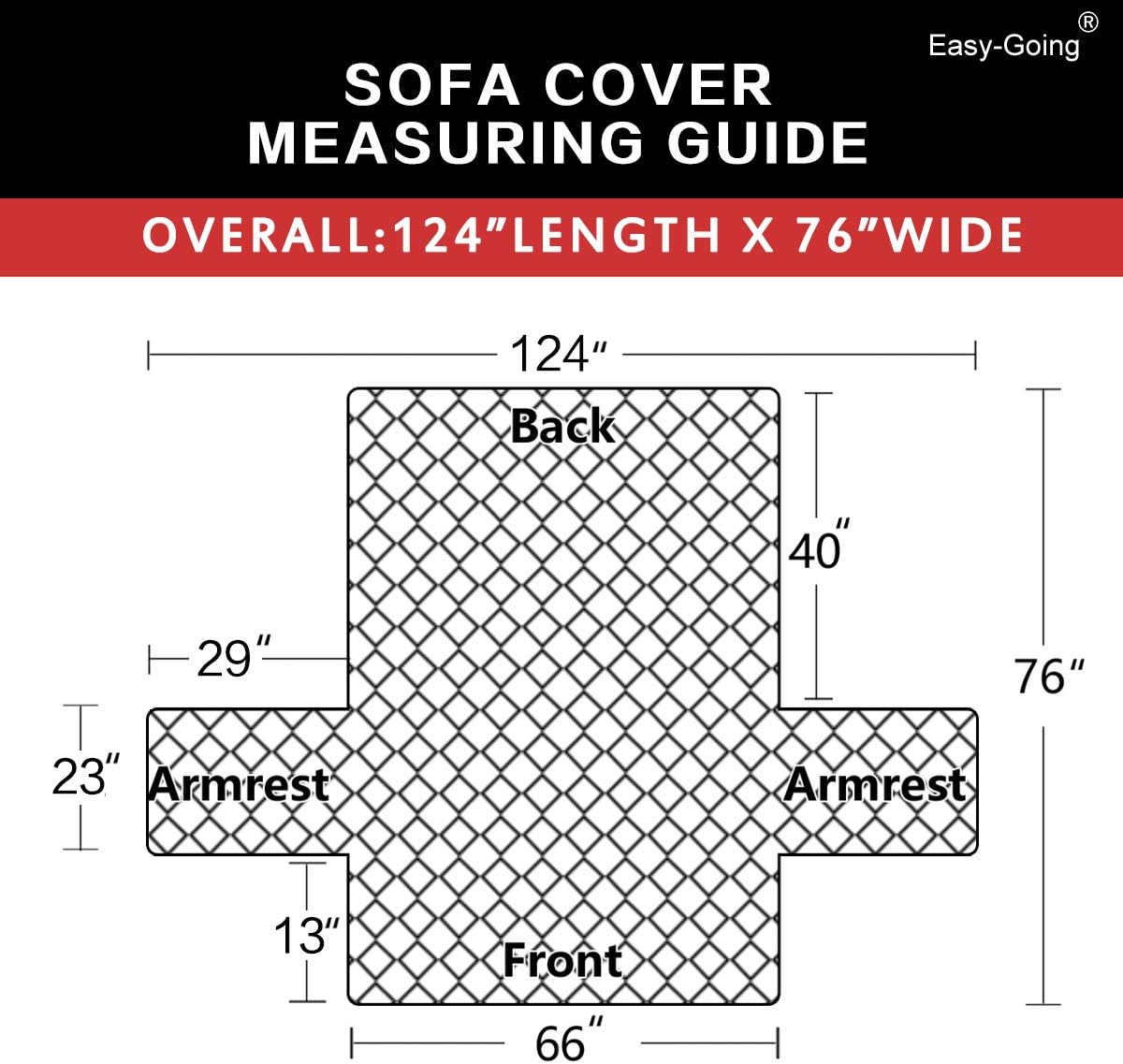 Reversible quilted sofa cover application and care detail